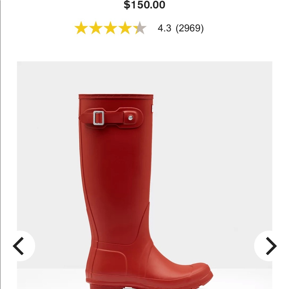 HUNTER Military Red original boots-9